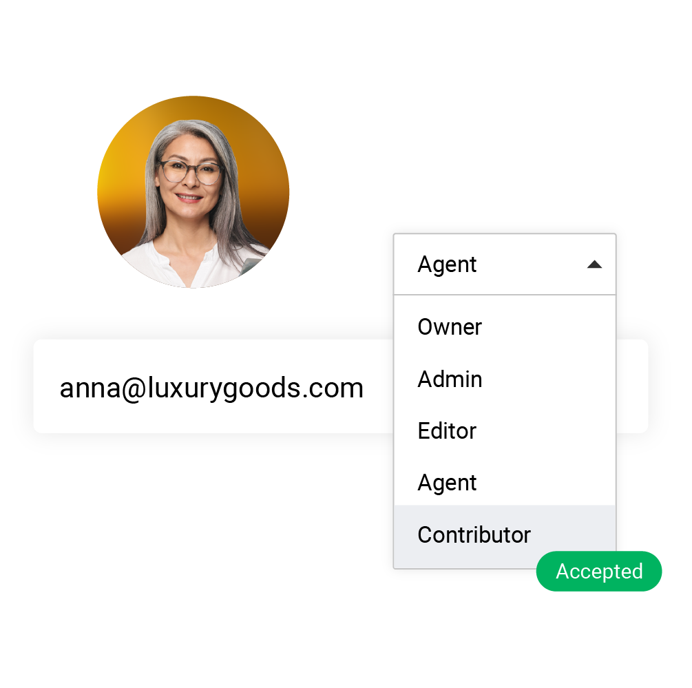 Ruoli e autorizzazioni per i compagni di squadra presentati in Flipsnack<div><br></div>
