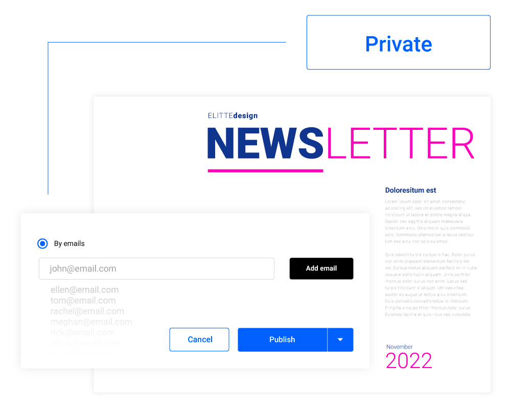 Comparte con prospectos específicos