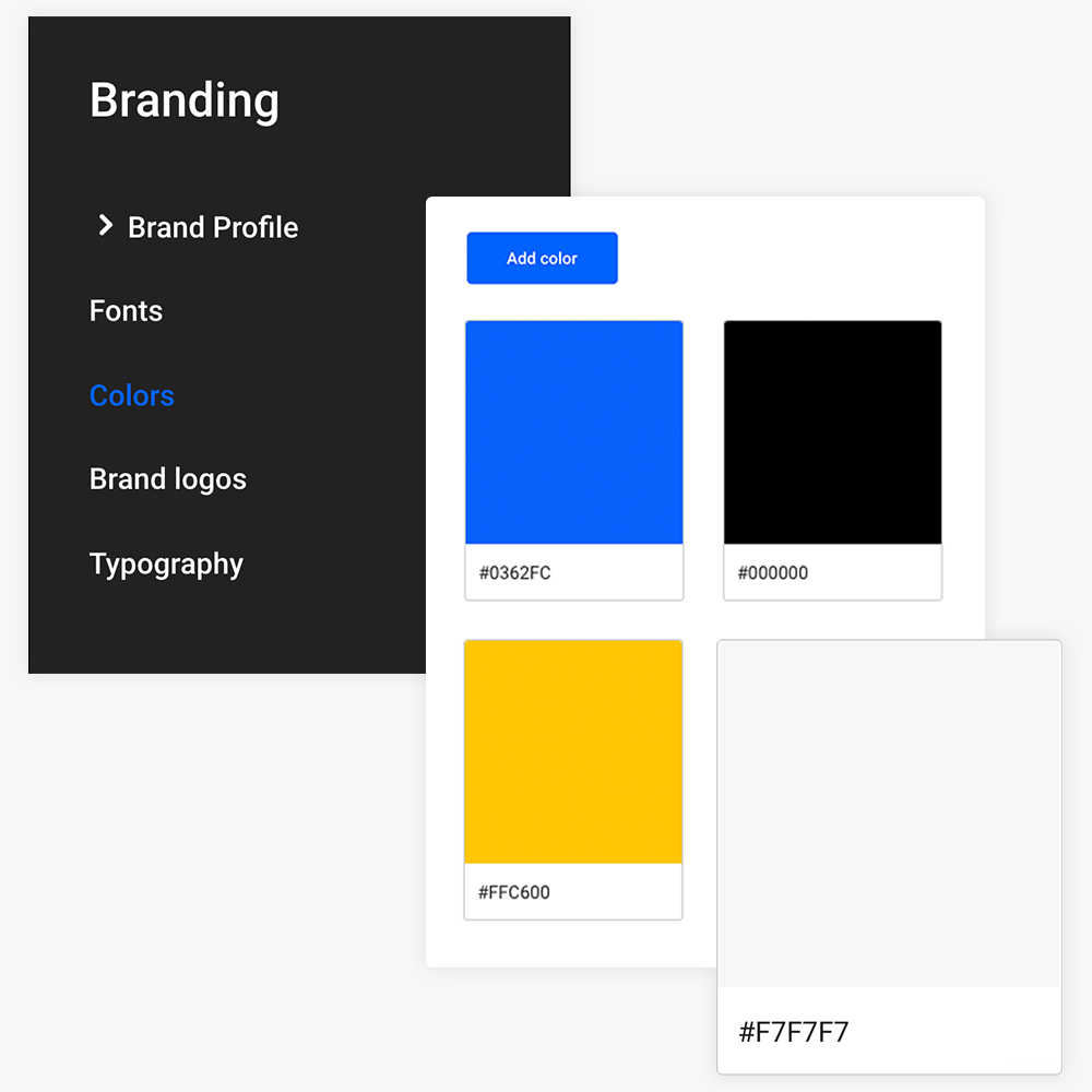 Behoud van uw merkkleuren gedurende het gehele flyer ontwerp