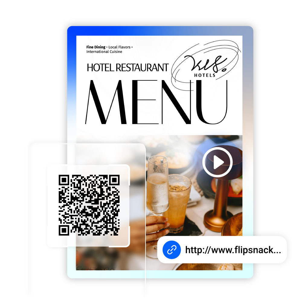 Digitaal menu gedeeld als QR-code