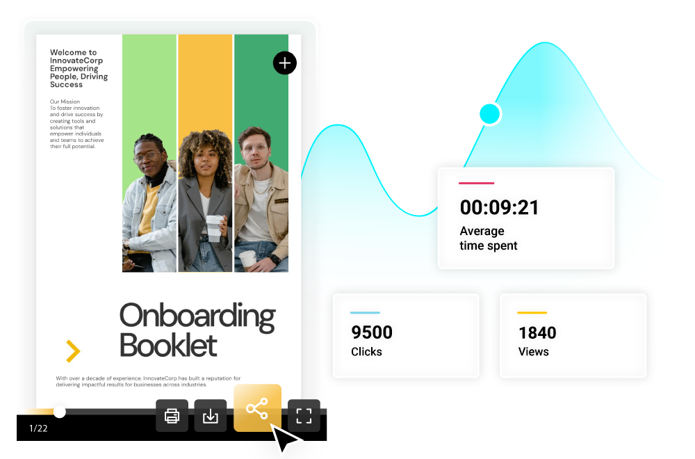 Image of a flipbook shared via link with Flipsnack