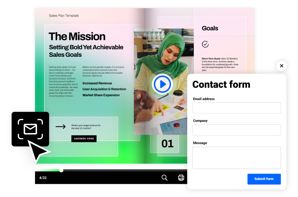 Image of a flipbook shared via website embed with Flipsnack