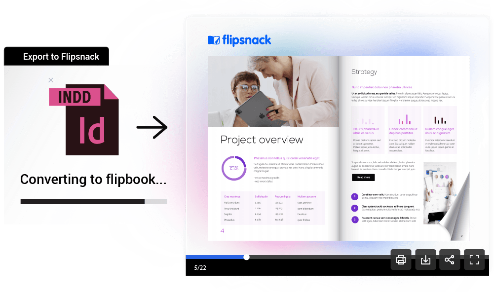 Easily export PDFs from Adobe InDesign to Flipsnack with an extension
