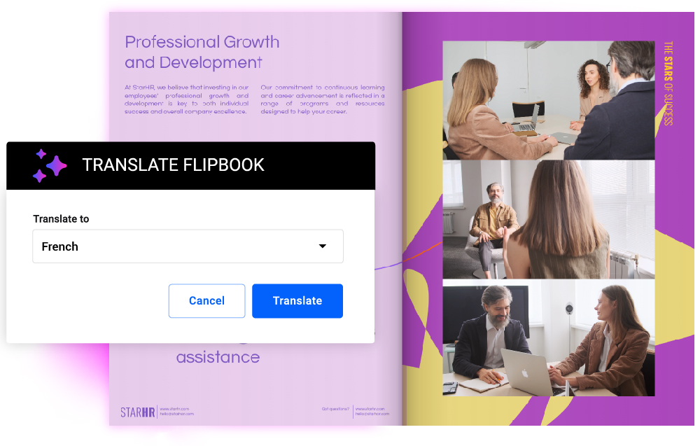 Traduci interi flipbook in un solo clic con Flipsnack