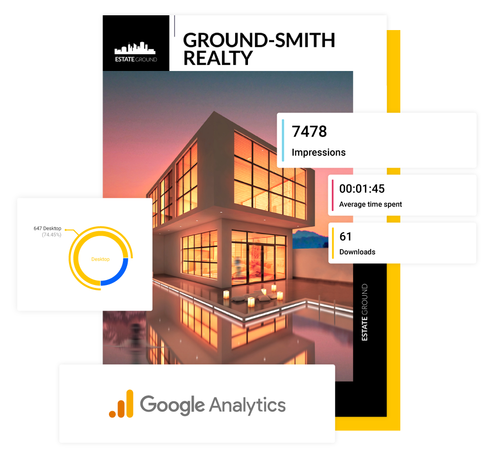 Brochure statistics available in Flipsnack’s Design Studio