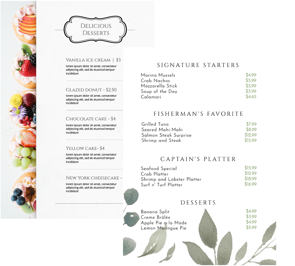 Free Price List Maker Design A Price List Online Flipsnack