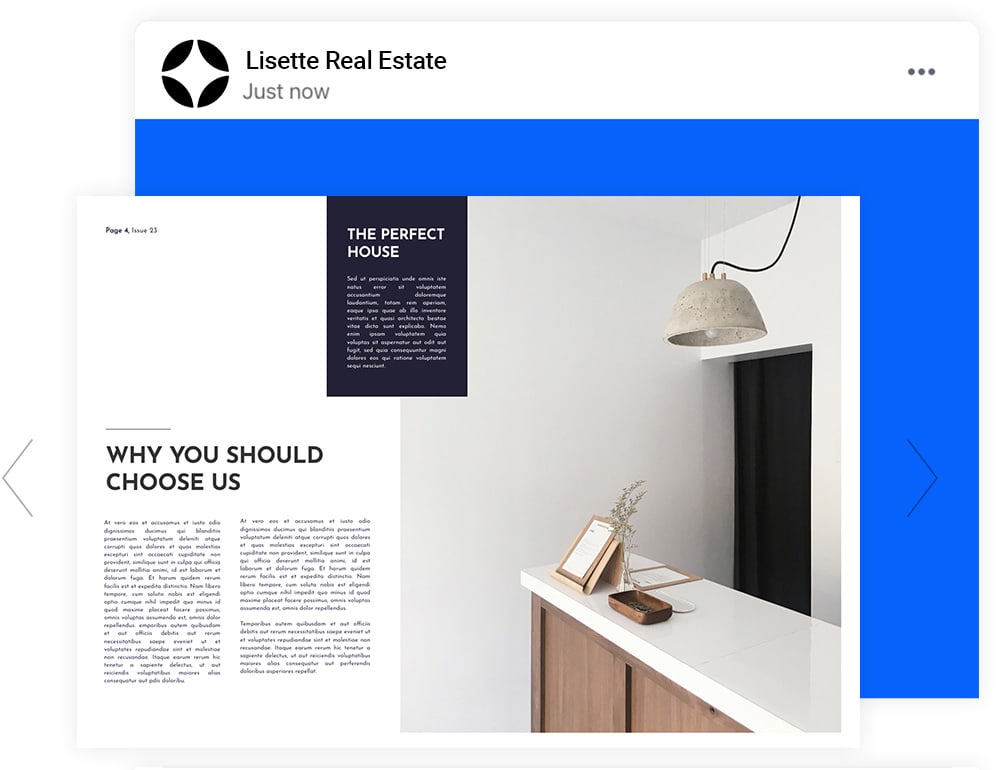 magazine on social media