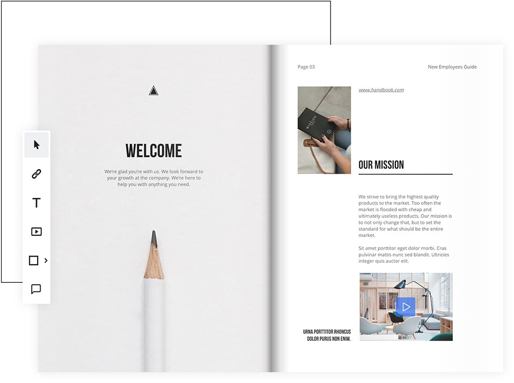 materiale di marketing interattivo