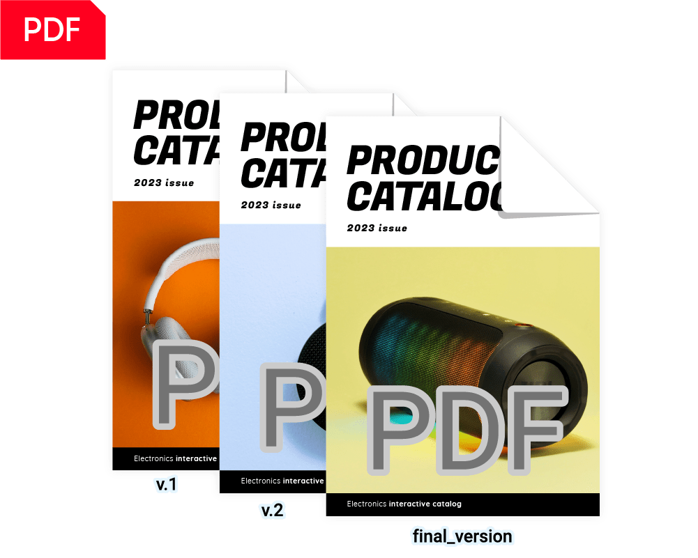 Plusieurs fichiers PDF avec chaque mise à jour