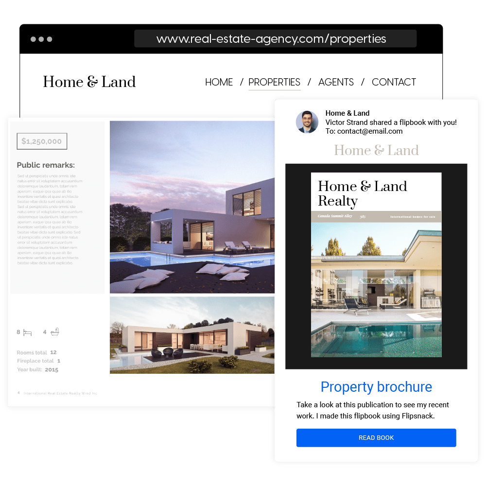 Embedded brochure on website