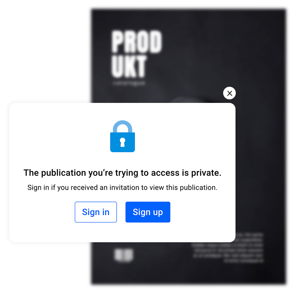Restricting access to your Flipsnack publication