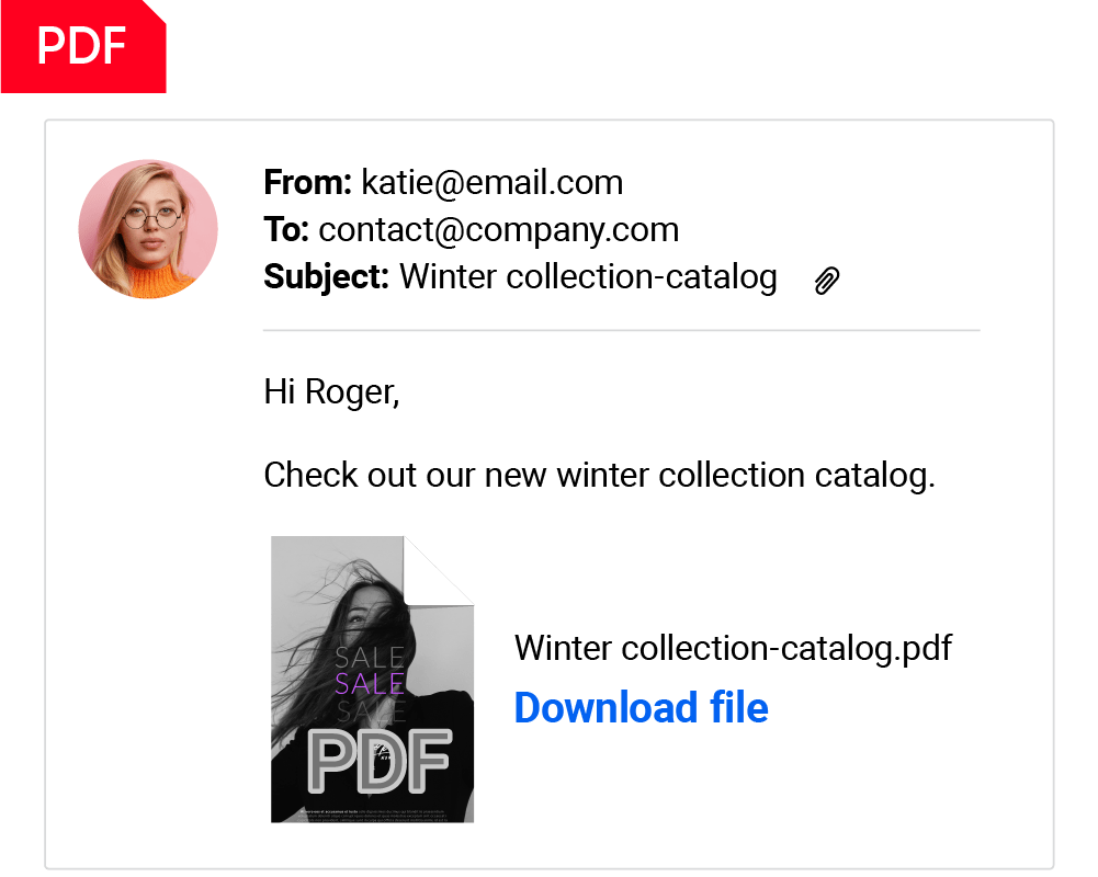 PDF en pièce jointe