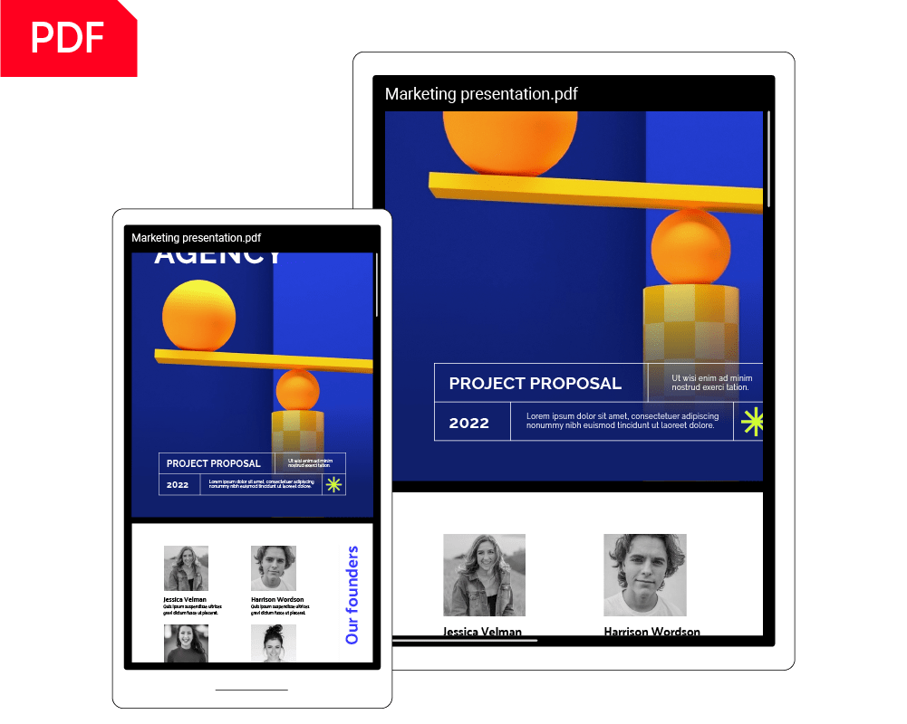 PDF avec une mise en page fixe sur les appareils mobiles