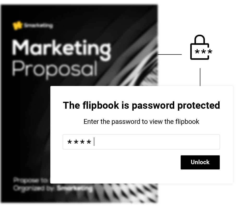 Example of a publication shared via a password-protected link