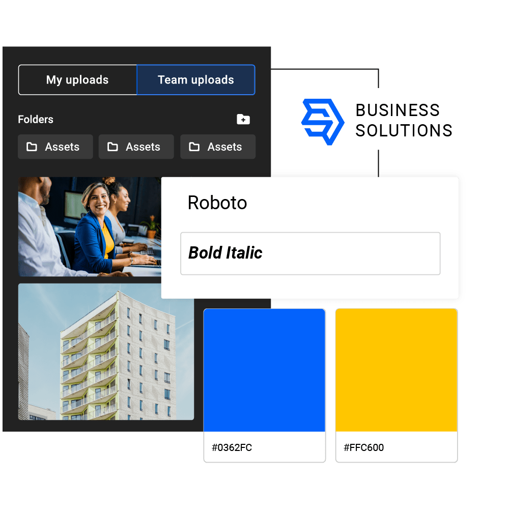 Éléments de marque dans Flipsnack