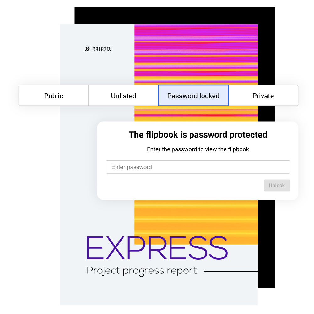 Sicherheitsoptionen in Flipsnack