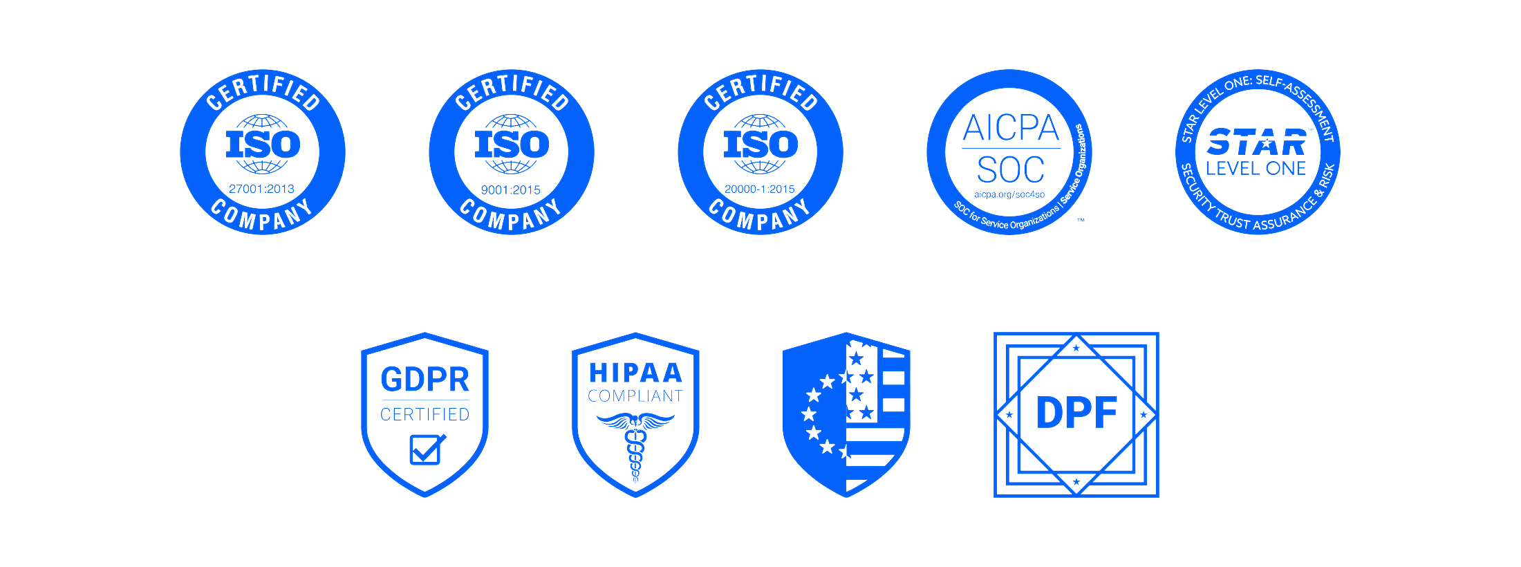 Crachás de conformidade