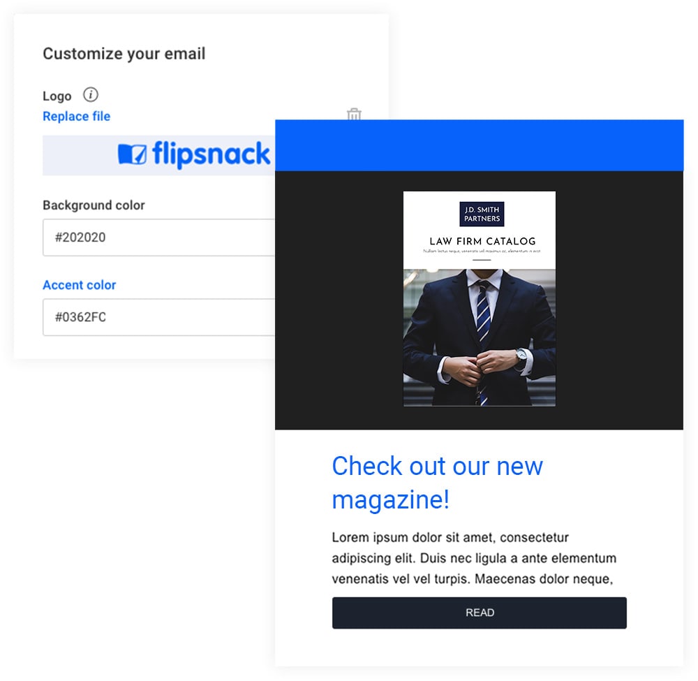 beautiful branded newsletters