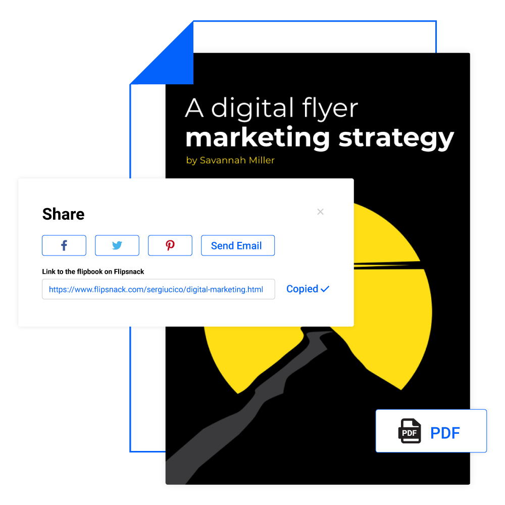 Comment partager un PDF via un lien dans Flipsnack