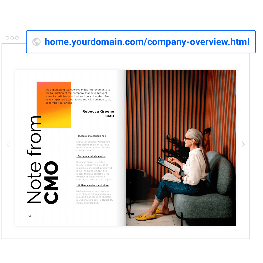 Domaine personnalisé dans Flipsnack