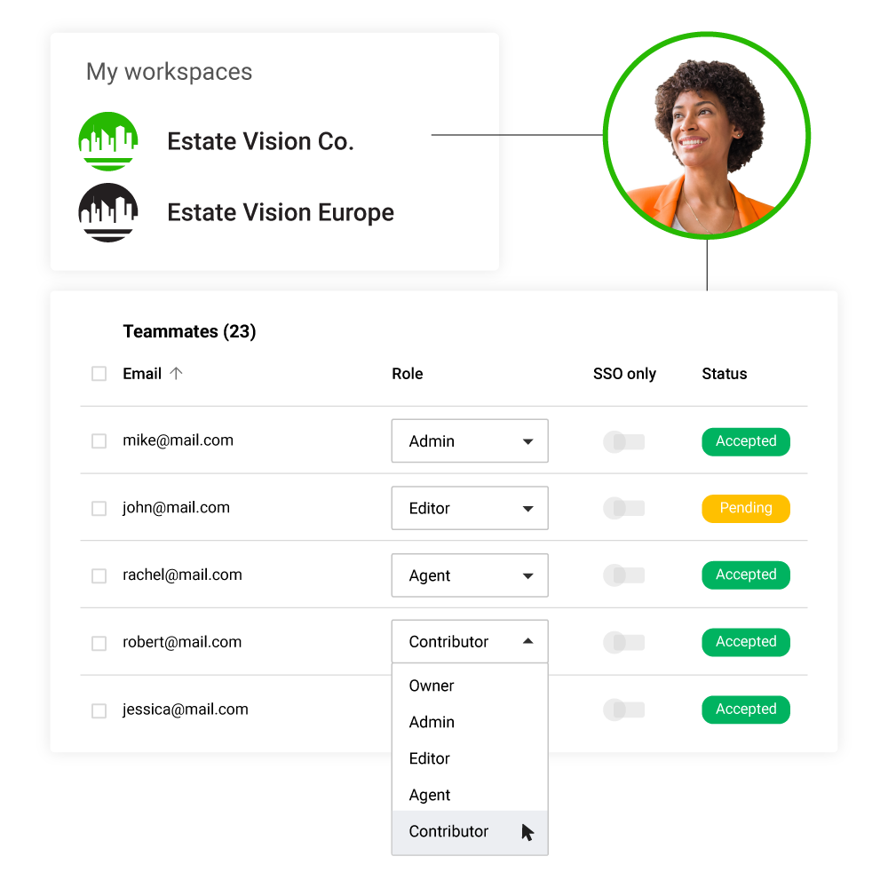 Verschiedene Benutzerrollen in Flipsnack