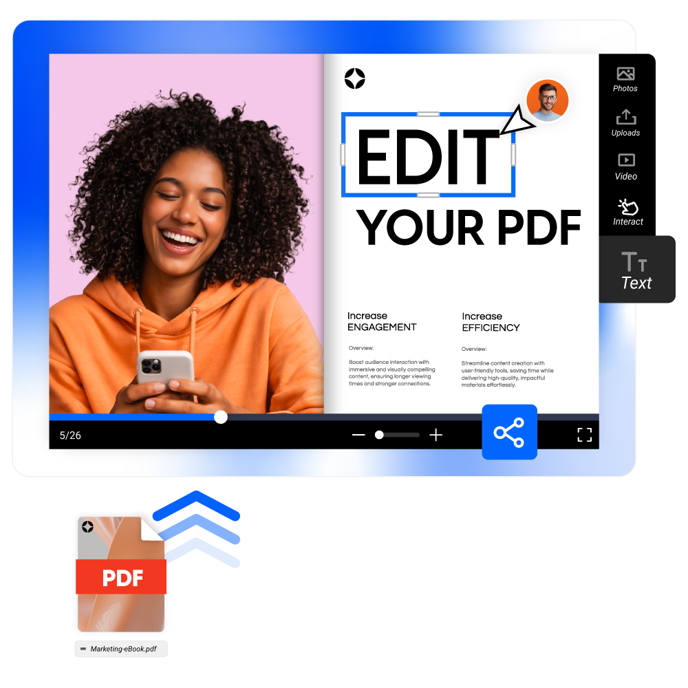 File PDF caricato, modificabile direttamente in Flipsnack.