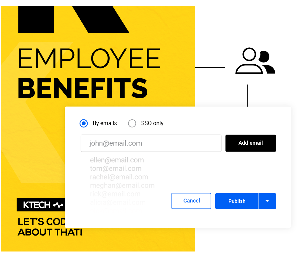 Example of a publication shared privately with Flipsnack