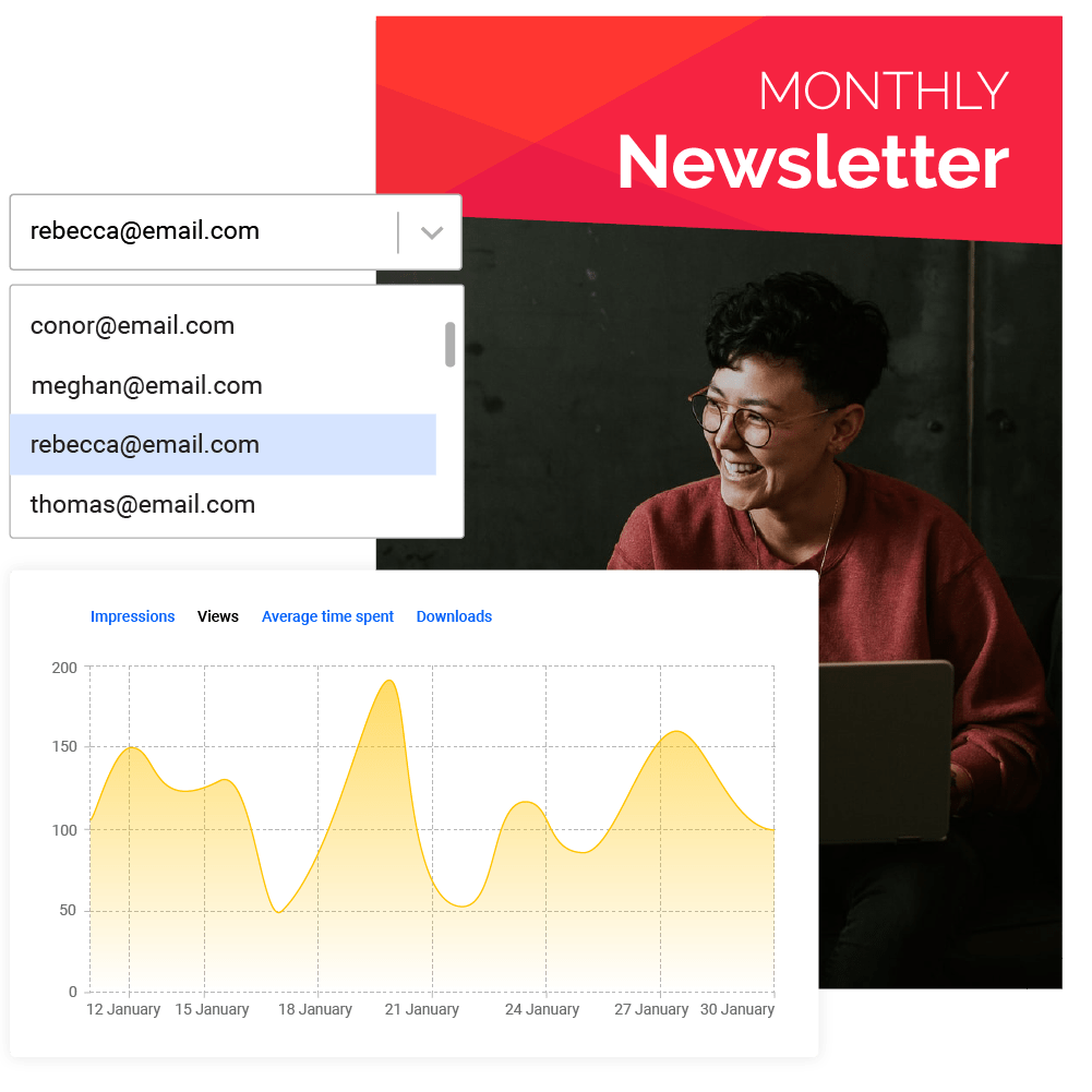 Leserstatistiken in Flipsnack