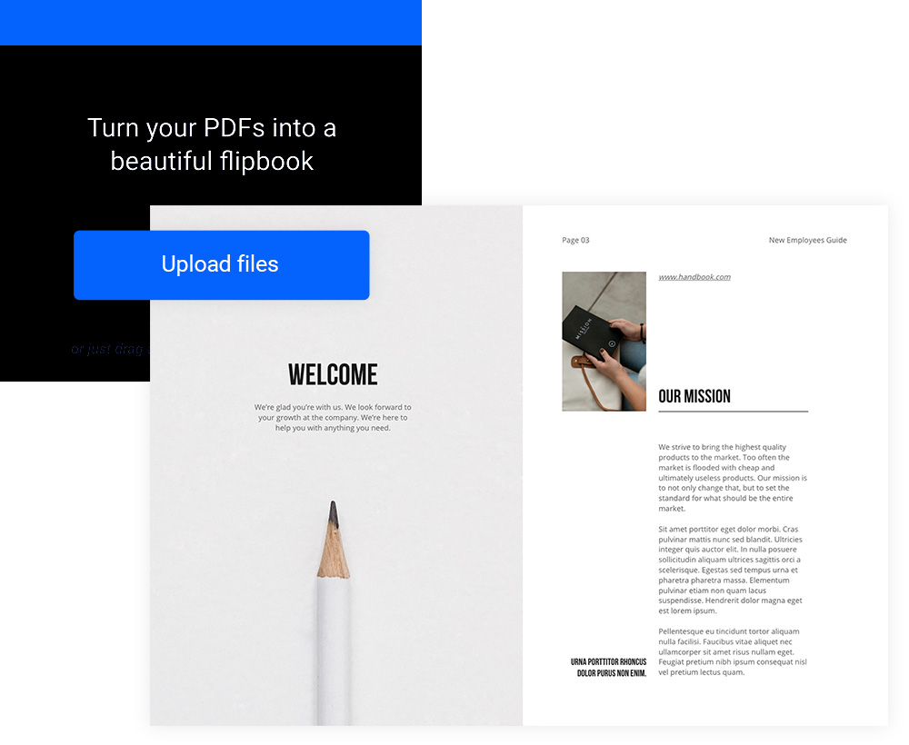 distribuição de manuais de funcionários