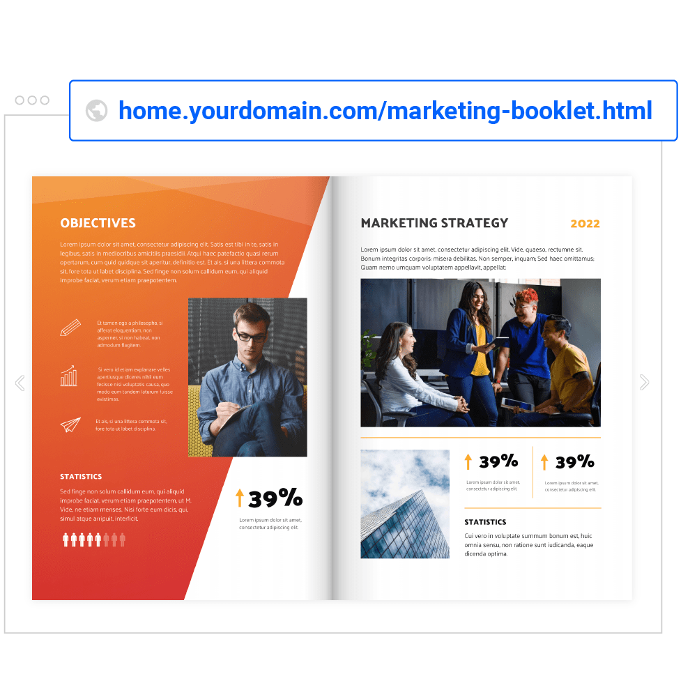 Domínio personalizado na Flipsnack