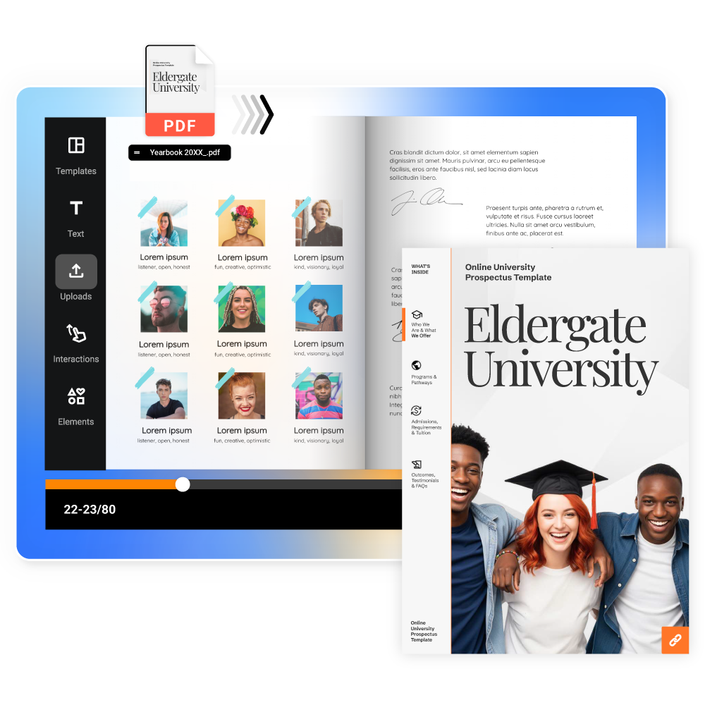 Criador de anuário online