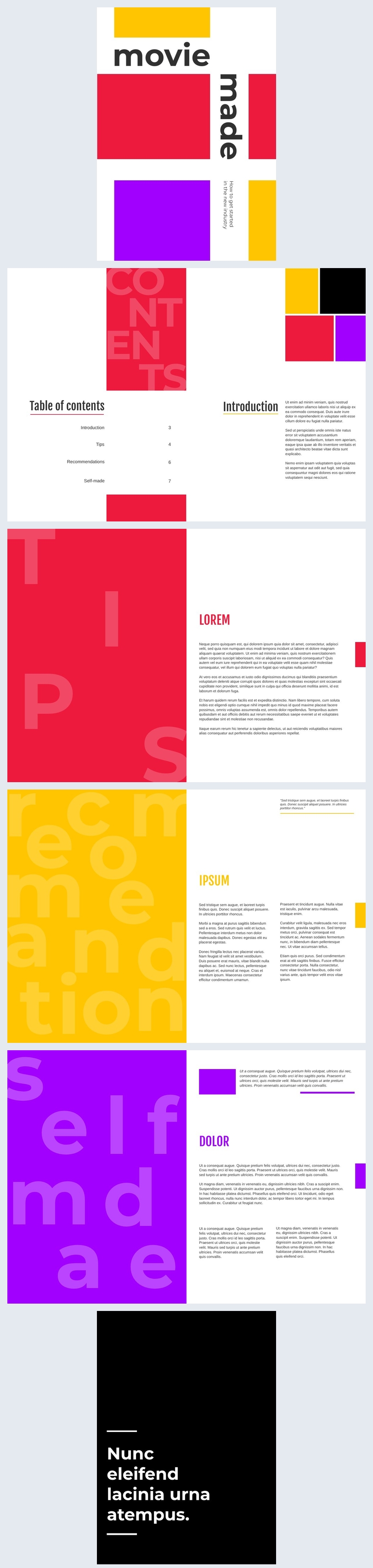 Colorful Magazine Design