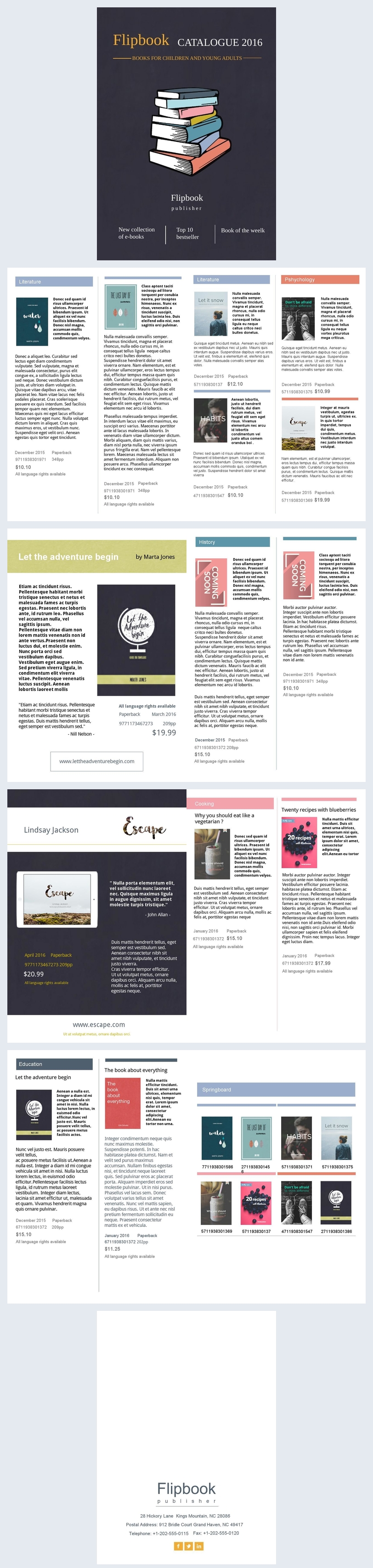 Retro Book Catalog Design & Template Flipsnack