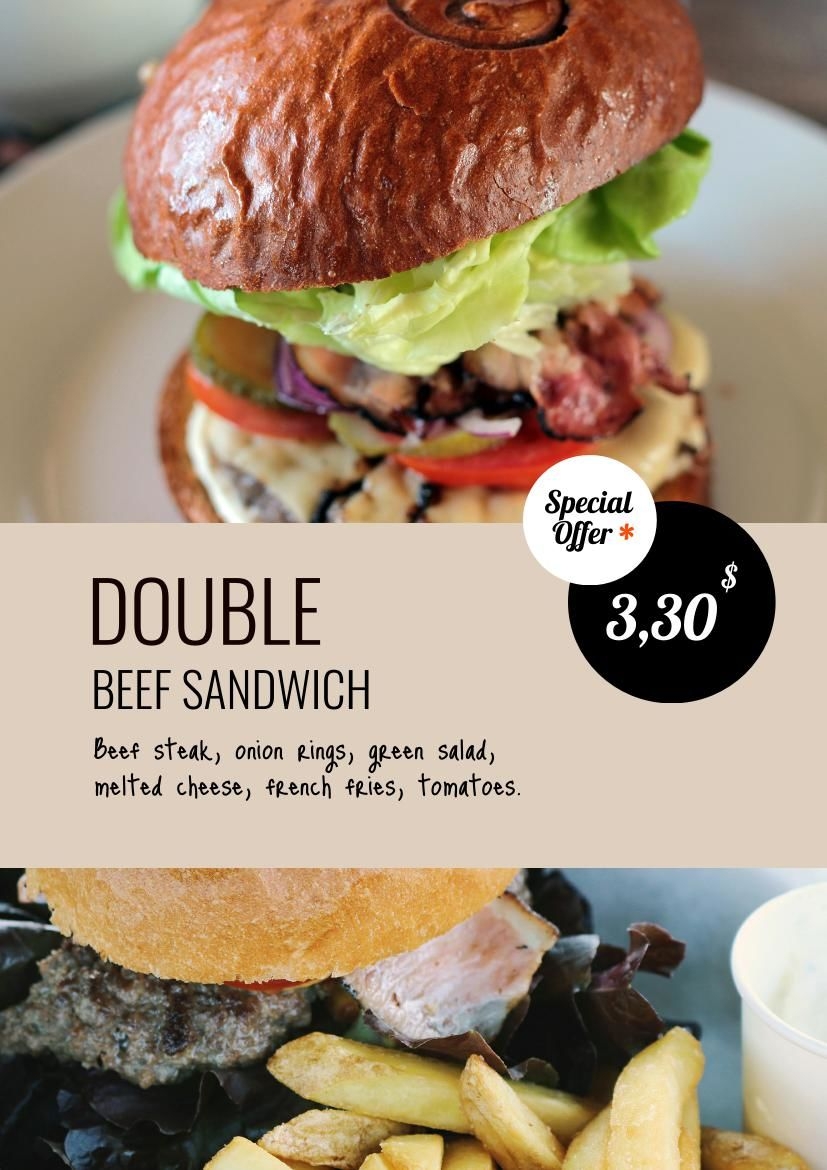 Design de flyer de nourriture mettant l'eau à la bouche