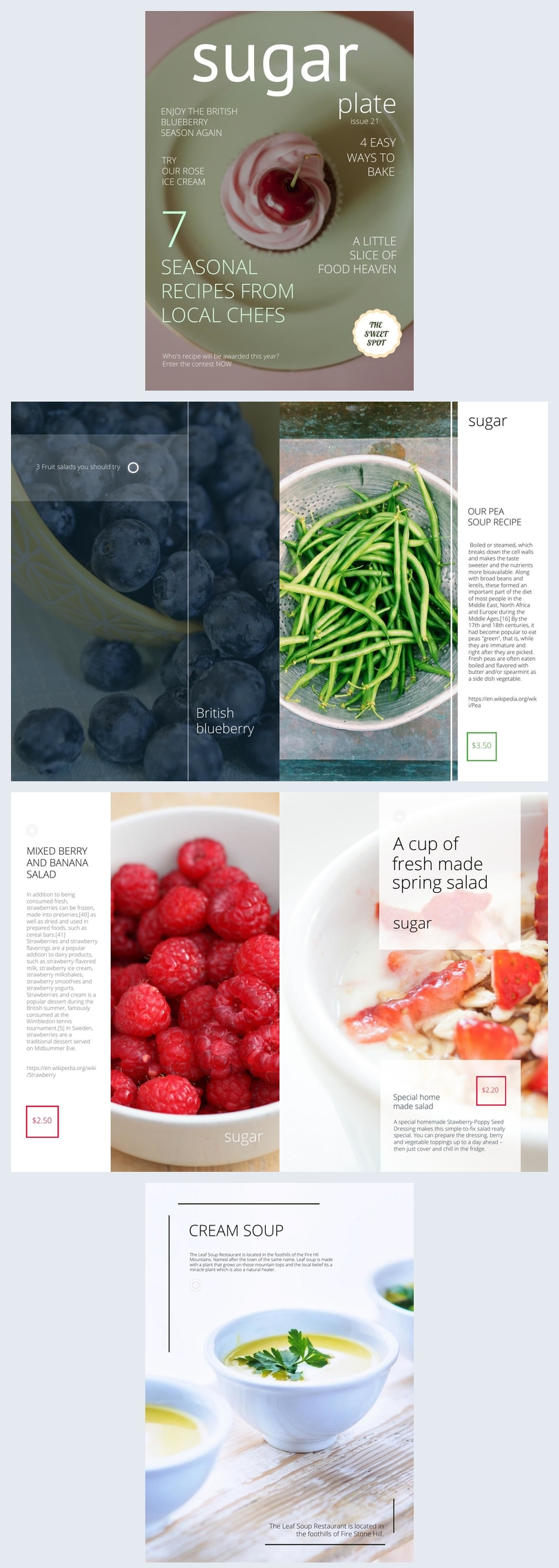 Leckere Food Magazin Vorlage Flipsnack