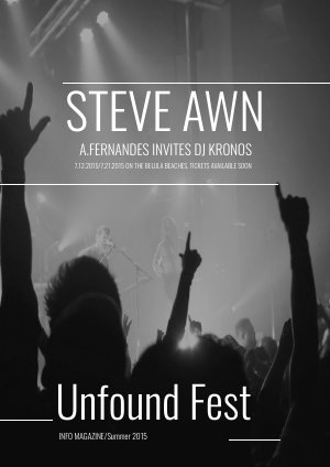 Design de brochure festival de musique