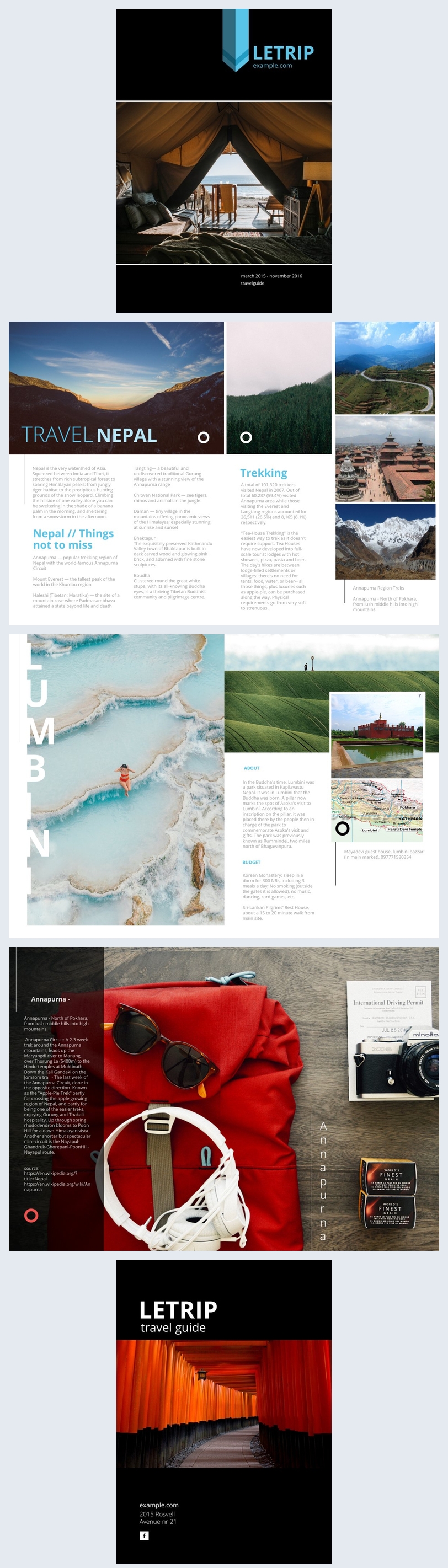 Download Free Modern Travel Magazine Template Design Flipsnack PSD Mockups.