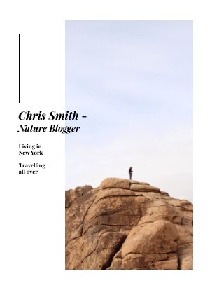 Travel Photography Brochure Example