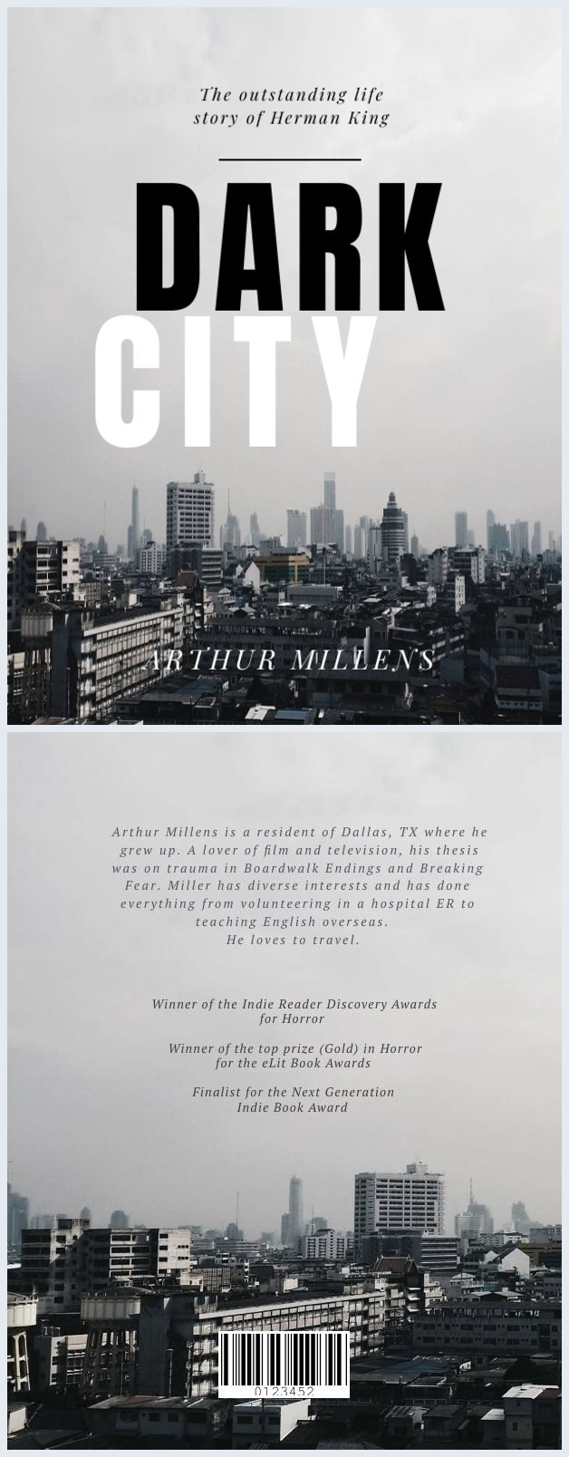 Design de Capa de Livro de Horizonte da Cidade