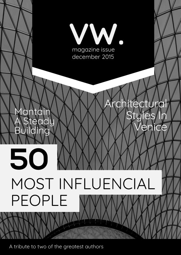 Black and White Magazine Cover Template & Design Flipsnack