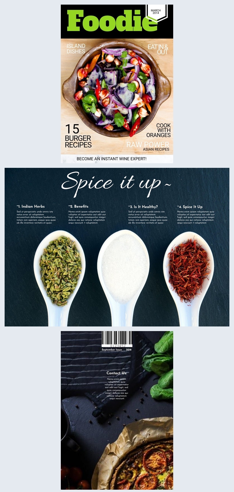 Cooking Magazine Frame Stunning Cooking Magazine Cover Template & Design - Flipsnack