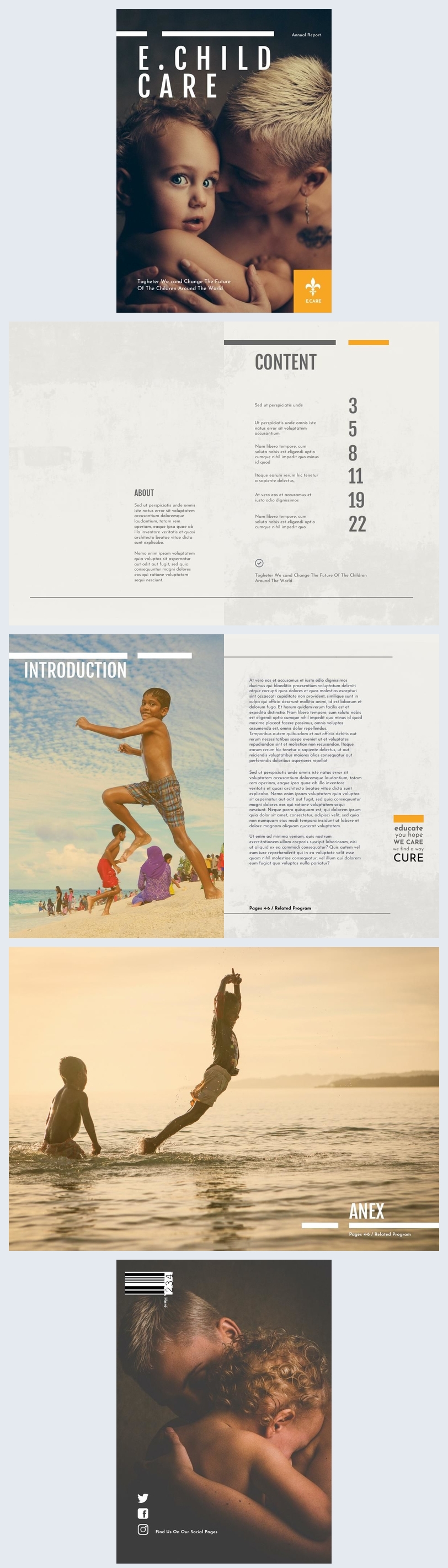 Campione di report annuale per fondazione umanitaria