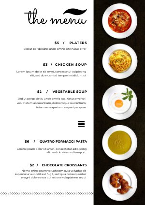 Catering Menu Design