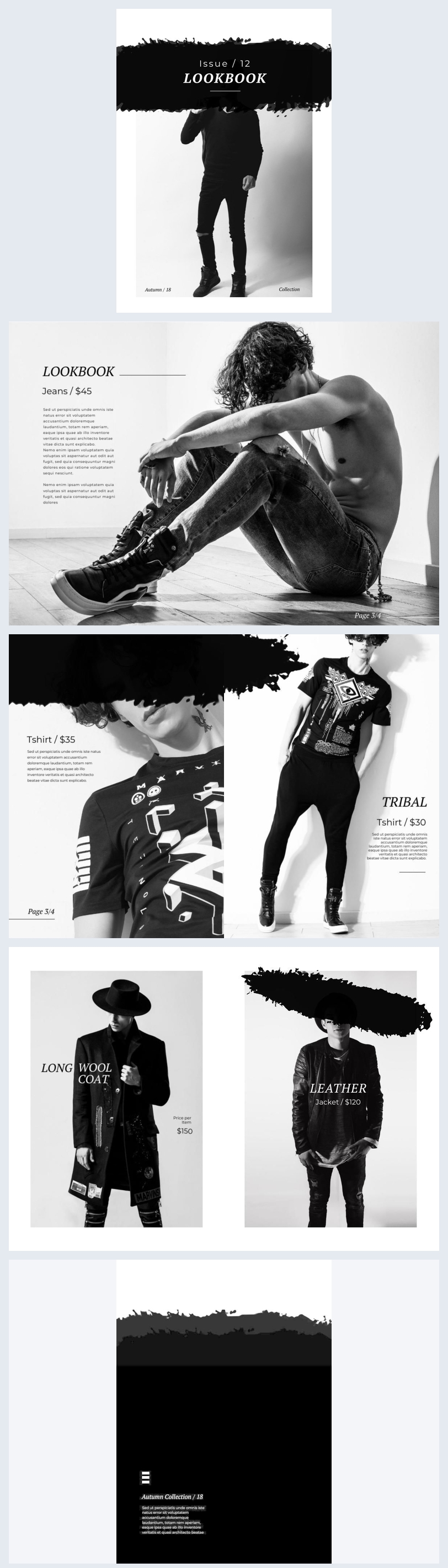 Edgy Fashion Catalog / Brochure Template Flipsnack