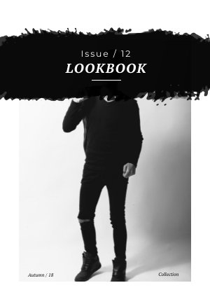 Edgy Fashion Katalog Broschüren-Design