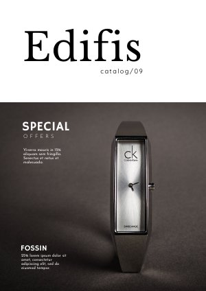 Watch Store Catalog / Brochure Design