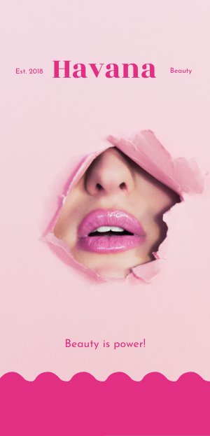 Design de flyer pour salon de beauté