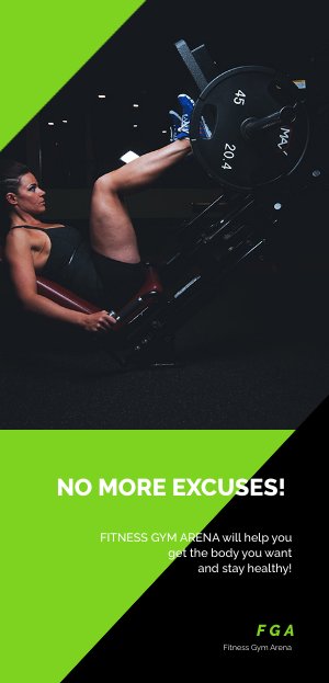 Design de flyer moderne fitness