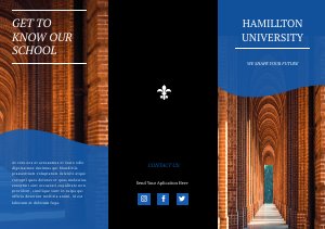 Modern College Tri Fold Brochure Example