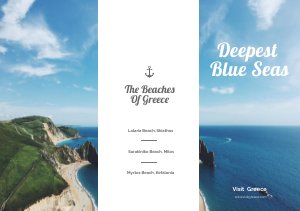 Beach Travel Trifold Brochure Example